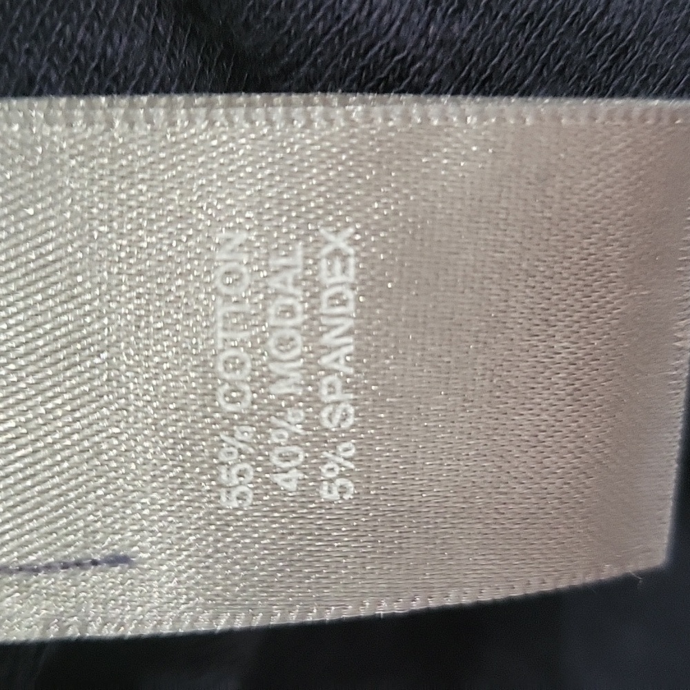 Marled Deep Navy V-Neck Pocket Short Sleeve Tee - Picture 6 of 7